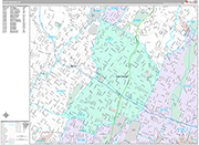 East Orange Wall Map Premium Style